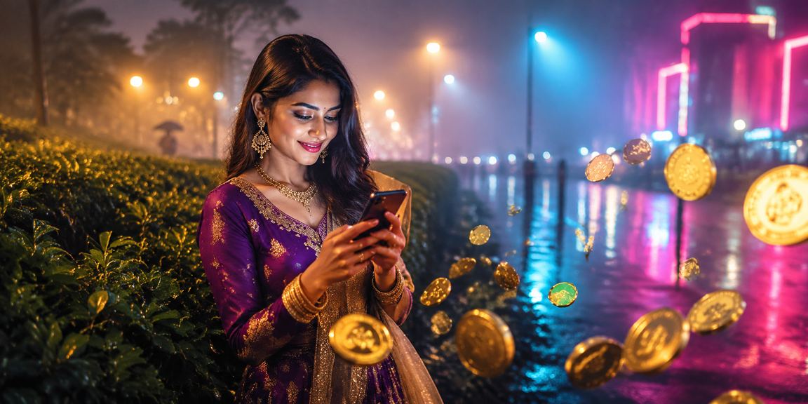 রংপুরের চা বাগানে মোবাইল ক্যাসিনো উপভোগ করছেন একজন ব্যবহারকারী